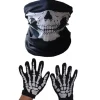 3 stk Halloweenmasker Gyser Skalle Havemaske Skelet Spøgelseshandsker
