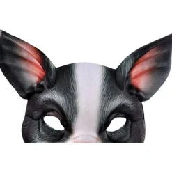1 stk. Halv Ansigt Dyremaske Gris Maske Horror Gris Maske til Halloween
