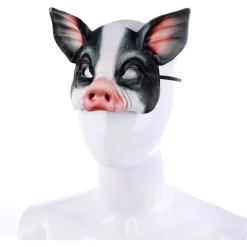 1 stk. Halvmaske Dyremaske Grismaske Gyser Grismaske til Hall, ZQKLA