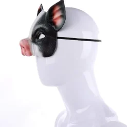 1 stk. Halvmaske Dyremaske Grismaske Gyser Grismaske til Hall, ZQKLA