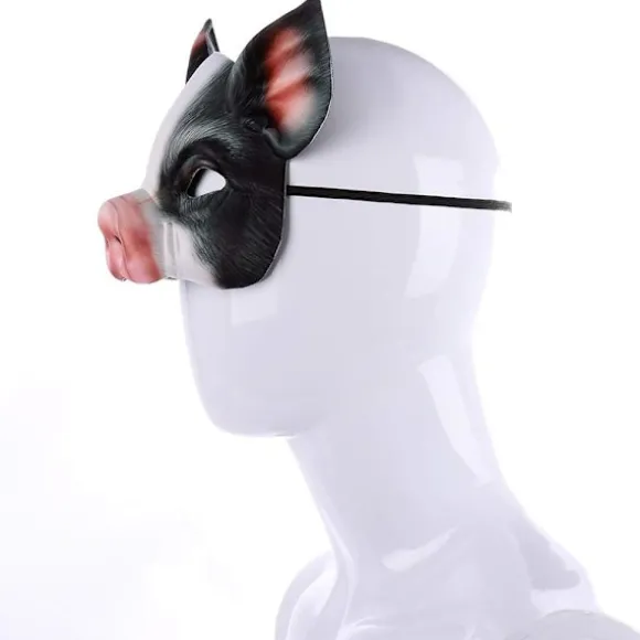 1 stk. Halvmaske Dyremaske Grismaske Gyser Grismaske til Hall, ZQKLA