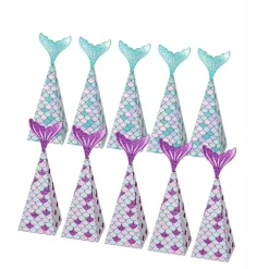 10 stk Havfrue Party Favors Kasser Havfrue Gaveposer Kasse Børn Havfrue Party Goodiebags