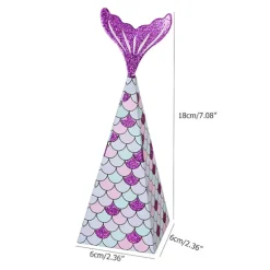 10 stk Havfrue Party Favors Kasser Havfrue Gaveposer Kasse Børn Havfrue Party Goodiebags