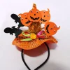 2 stk. Heks Pumpkin Hat Hovedbånd Halloween Heks Hat Hår Kostume