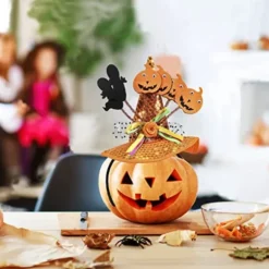 2 stk. Heks Pumpkin Hat Hovedbånd Halloween Heks Hat Hår Kostume