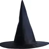 4 stk. Heksehat ┃ Børns Halloween Kostume ┃ Spids Sort 34