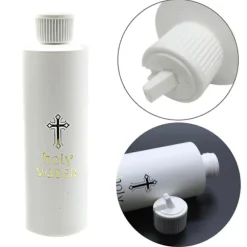 2/5 stk. helligvandsflaske religion kors bedende meditation husholdningsbeholder til påske jul kirke bedende gave (FMY) 2pcs