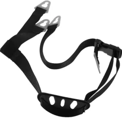 2 stk. hjelmrem: Justerbar universal sikkerhedshjelm hagerem med dobbelte ørebånd Y-formet hagekop til konstruktion og minesikkerhedshatte tilbehør Black 56.00X27.50X2.00CM | Fyndiq