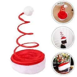 2 stk. Jule Spring Hat Festival Party Sjove Hat Ornamenter