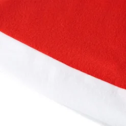 10 stk. Julemandshatte med klokker til voksne, klassiske røde julehatte til festkostume