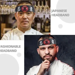 4 stk. Karate Pandebånd Karate Pandebånd Japanske Hårbånd Kokkehårbånd