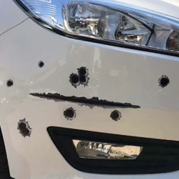 1 STK Kreativ Bil Styling 3D Falske Kuglehuller Sjove Bil Klistermærker Decal