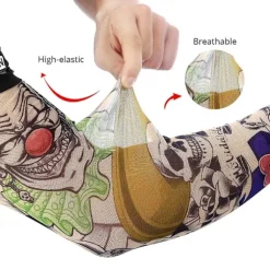 6 stk. Kunst Arm Falske Tatovering Ærmer Cover Til Unisex Fest Cool Mand Kvinde Mode Tatoveringer & Kropskunst Midlertidig Vandtæt