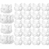 30 stk. Maskerade Blank Maske Katte Masker Kostume Cosplay Maske DIY Umalet Katte Maske
