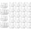 30 stk Maskerade Blank Maske Kattemasker Kostume Cosplay Maske DIY Umalet Kattemaske