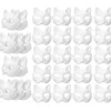 30 stk. Maskerade Blank Maske Kattemasker Kostume Cosplay Maske Lav din egen umalede kattemaske - Perfekt