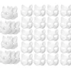 30 stk. Maskerade Blank Maske Katte Masker Kostume Cosplay Maske Lav Din Egen Umalede Katte Maske[GKS]