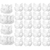 30 stk. Maskerade Blanke Maske Kattemasker Kostume Cosplay Maske DIY Umalede Kattemasker