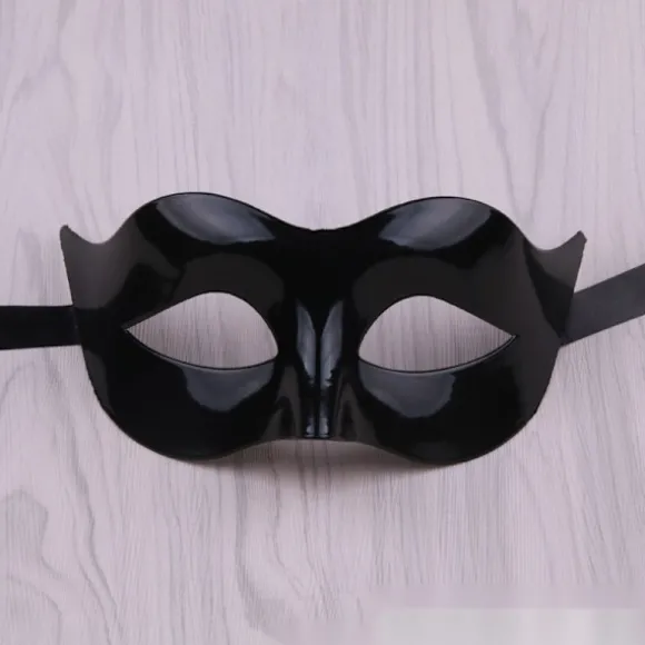1 stk. maskerade maske Halloween karneval kostumemaske (tilfældig farve)