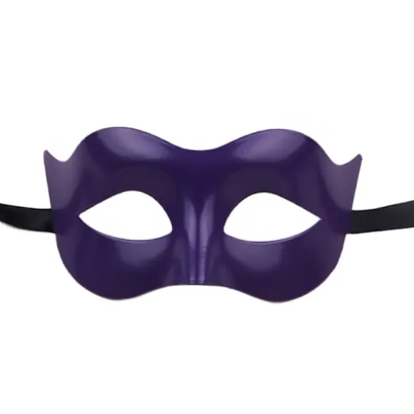 1 stk. maskerade maske Halloween karneval kostumemaske (tilfældig farve)