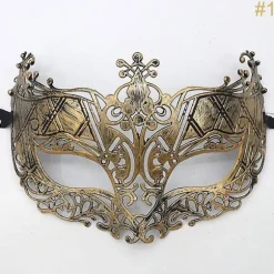 1 stk. Maskerade Maske Halloween Kostume Maske Dame Herre Maskerade N17