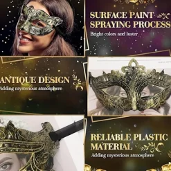 30 stk. maskerademasker, velegnet til Valentinsdag-kostumefester 30pcs