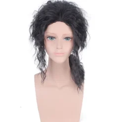 1 stk. Michael Jackson COS paryk mand konge MJ sort mode flot