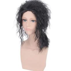 1 stk. Michael Jackson COS paryk mand konge MJ sort mode flot