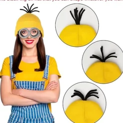 4 stk. Minions Halloween Kostumetilbehør til Voksne-FA- Black