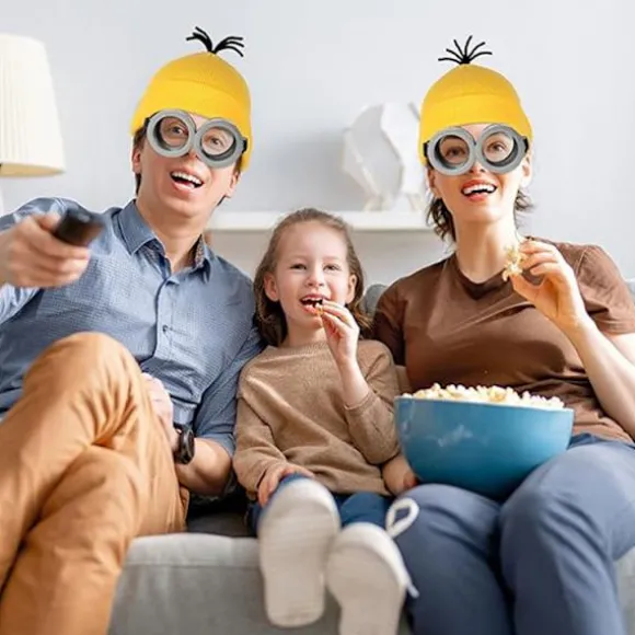 4 stk. Minions Halloween Kostumetilbehør til Voksne Black