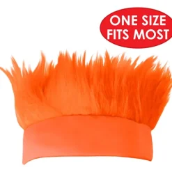 1 stk. Orange Håret Pandebånd Hat til Graduation Skoleånd Sportsbegivenheder Tailgate Parties Halloween Kostume Tilbehør