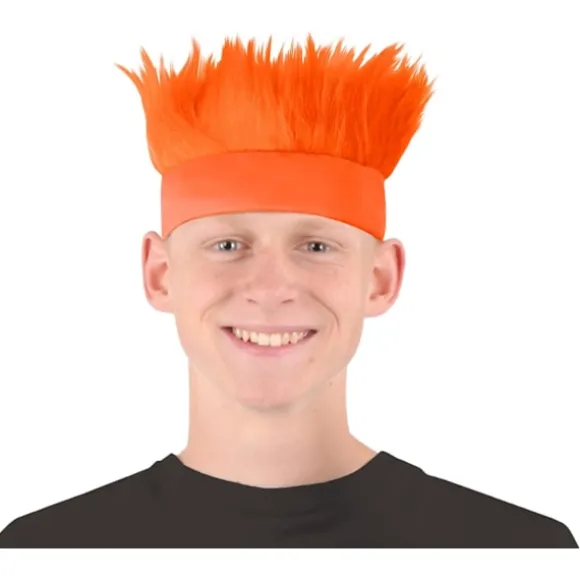 1 stk. Orange Håret Pandebånd Hat til Graduation Skoleånd Sportsbegivenheder Tailgate Parties Halloween Kostume Tilbehør