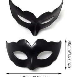 12 STK Plast Mini Maske Nadver Lille Maskerade Maske Dekorativ kage