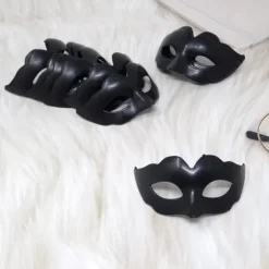 12 STK Plast Mini Maske Nadver Lille Maskerade Maske Dekorativ kage