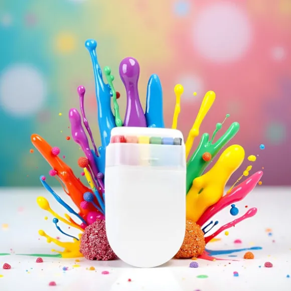 1 stk. regnbue ansigts- og kropsmaling Pride Flag farve ansigtsmaling stick farverig stribe fan stick kropsmarkører til marcher, begivenheder, festivaler, cosplay | Fyndiq