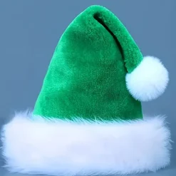 1 stk. Sød Plysset Julehat - Levende 4 Farver, Ideel til Halloween Cosplay Kostume Rekvisitter, Festdekorationer, Fotorekvisitter, Sceneoptræden (FMY) Green | Fyndiq