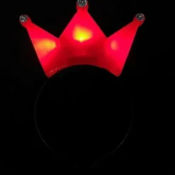 10 stk. Selvlysende Hårbøjle LED Krone Tiara Hårbånd Lys Hårbånd Festgave Cosplay Fødselsdag Bryllup Kostume Halloween Julepynt H