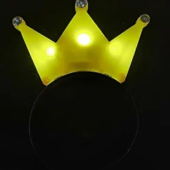 10 stk. Selvlysende Hårbøjle LED Krone Tiara Hårbånd Lys Hårbånd Festgave Cosplay Fødselsdag Bryllup Kostume Halloween Julepynt H