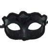 1 stk. Sex Ladies Masquerade Ball Maske Venetiansk Fest Øjenmaske Karneval Fest Dekoration Sort，Halloween, Kostumefester