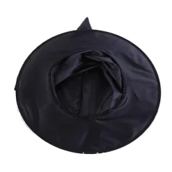 3 stk. Sorte Halloween Hatte Oxford Klud Troldmand Hat Makeup Kostume