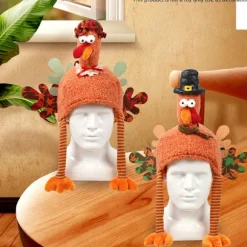 1 stk./2 stk. Thanksgiving 3D kalkunhat dekoration, egnet til mænd og kvinder, plys hat dekoration, egnet til Thanksgiving fester, Thanksg (FMY) 2pcs Female+male | Fyndiq
