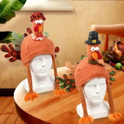 1 stk./2 stk. Thanksgiving 3D kalkunhat dekoration, egnet til mænd og kvinder, plys hat dekoration, egnet til Thanksgiving fester, Thanksg (FMY) 2pcs Female+male | Fyndiq