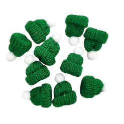 10 stk Strikket Lille Julehat Julemandshue Party Favors