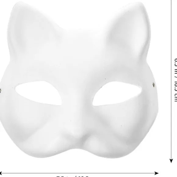 10 stk Therian Maske Kat Ræv Maske Therian Halloween Maske Therian Kostume Til Børn Voksne Tom Maske Til Feriefest Therian
