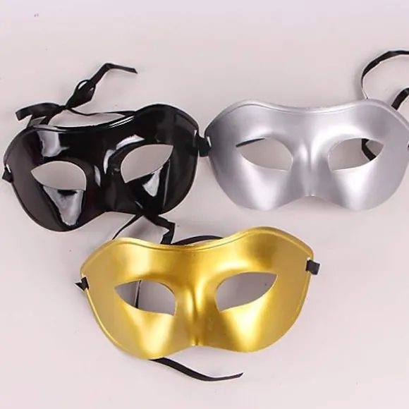 10 stk. Unisex Retro Masquerade Maske Venetian Masquerade Maske Silver