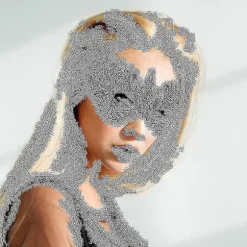 2 stk. venetianske maske til maskeradebal, fest og kostumefest - størrelse: sort