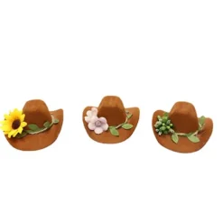 2 stk vinflaskehatte Cowboyhat B B B