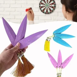 3 stk. Zoey's Prop Replica, Zoey's Dolke Cosplay Shuriken, Fantasy Tilbehør til Anime Kostume & Rollespil Prop Samling Purple