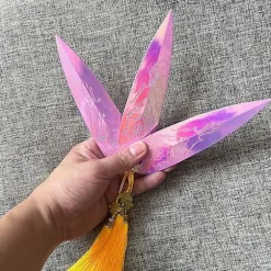 3 stk. Zoey's Prop Replica, Zoey's Dolke Cosplay Shuriken, Fantasy Tilbehør til Anime Kostume & Rollespil Prop Samling Purple
