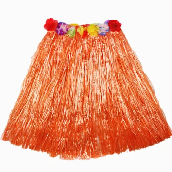 5 stk./sæt Hawaii Fancy Dress Græs Skørt LILLA purple
